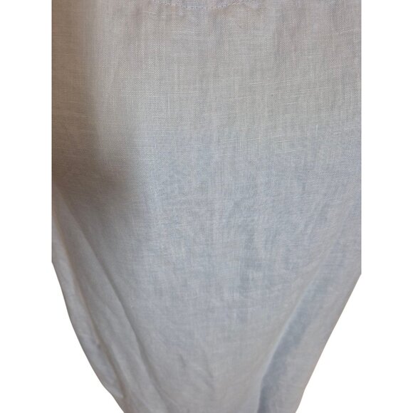 Lulu-B VTG 100% Linen Dress Linen Shift Tank Dress Linen Sundress Lt. Blue Sz L - Picture 2 of 6